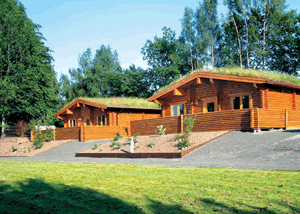 Bracken Log Lodge in Cargill, Perthshire, Central Scotland