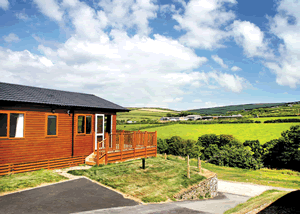 Superior Country Lodge Four Plus in Tintagel, Cornwall, South West England.