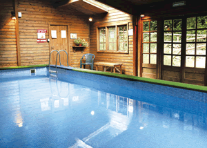 Copper Beech Lodge in Oswestry, Shropshire, West England.