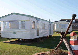 Castaways Lodge in Bacton-on-Sea, Norfolk, East England.