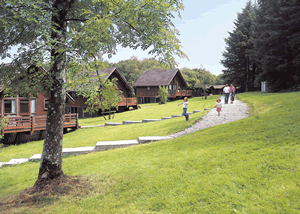 Redwood Lodge in Bude, Cornwall, South West England.