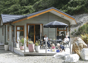 Cliffhanger Lodge 3 in Tresaith Beach, Cardiganshire, Mid Wales.