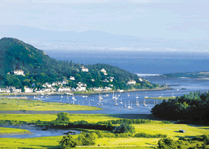 Kippford Bungalow in Kippford, Kirkcudbrightshire, South West Scotland.