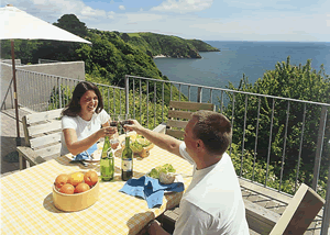 Ocean View Lodge in Dartmouth, Devon, South West England.