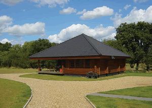 Grebe Lodge in Frettenham, Norfolk, East England.