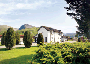 Lochy Log Cabin in Fort William, Inverness-shire, Highlands Scotland.