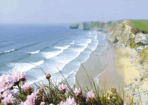 Veor Pool Apartment in Newquay, Cornwall, South West England.