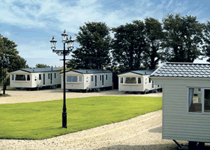 Birch Caravan in Montrose, Angus, East Scotland.