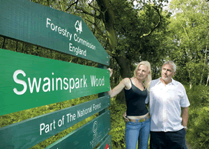 Woodland Leisure Lodge in Overseal, Derbyshire, Central England.