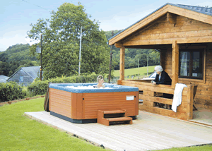 Bluebell Lodge in Llandinam, Powys, Mid Wales