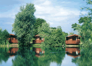 Cedar Deluxe Lodge in Stowbridge, Norfolk, East England.